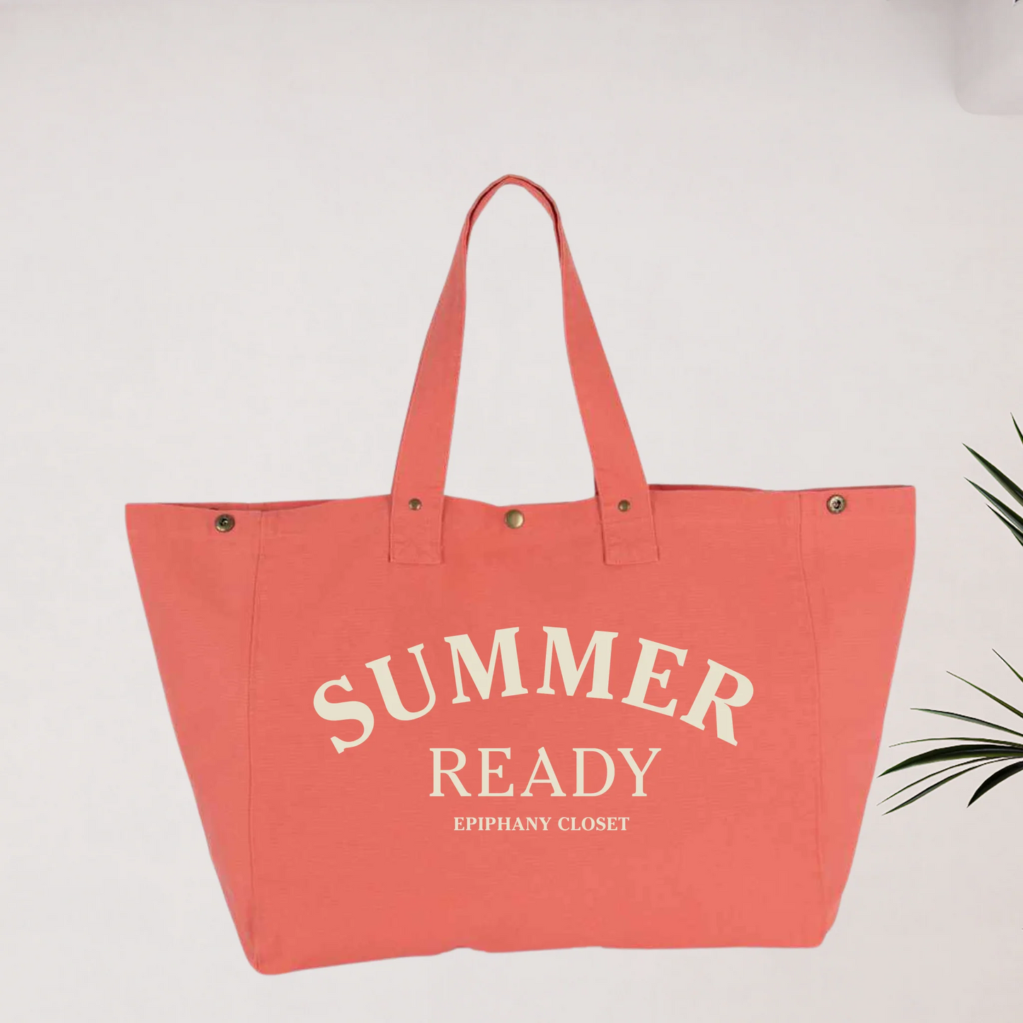Coral Summer Ready Day Bag