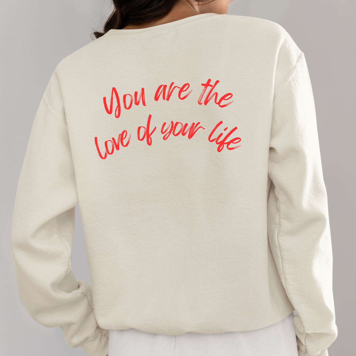 Natural Organic "Love YOU" Sweatshirt