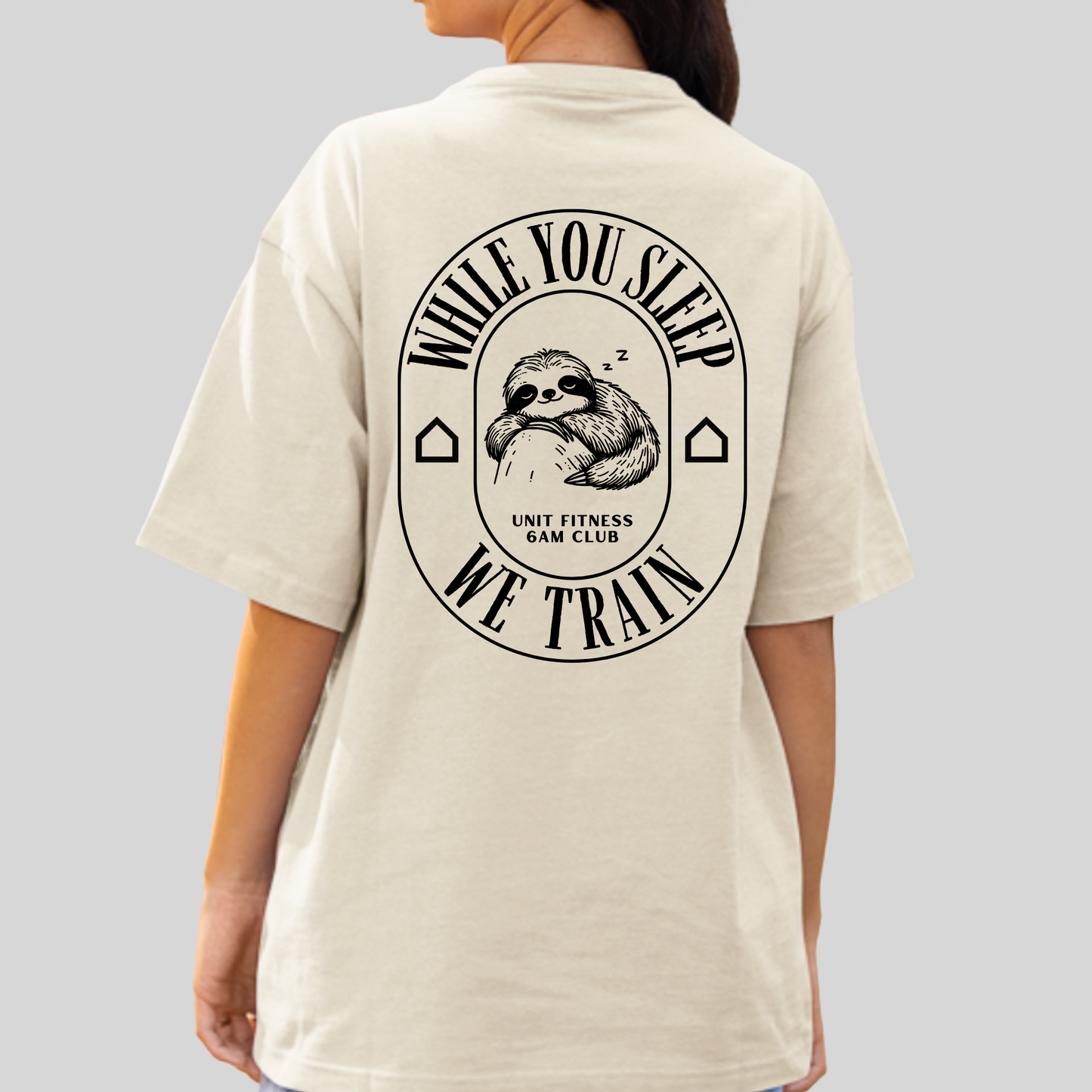 Off White Oversized Unit 6am Club T-shirt
