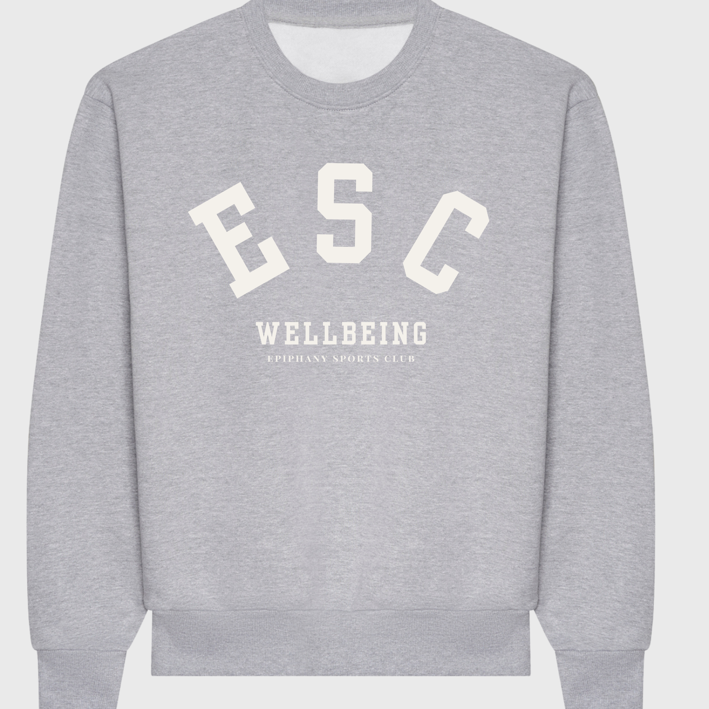 Unisex Sports Club Sweatshirt - Navy Blue/Heather Grey//Stone