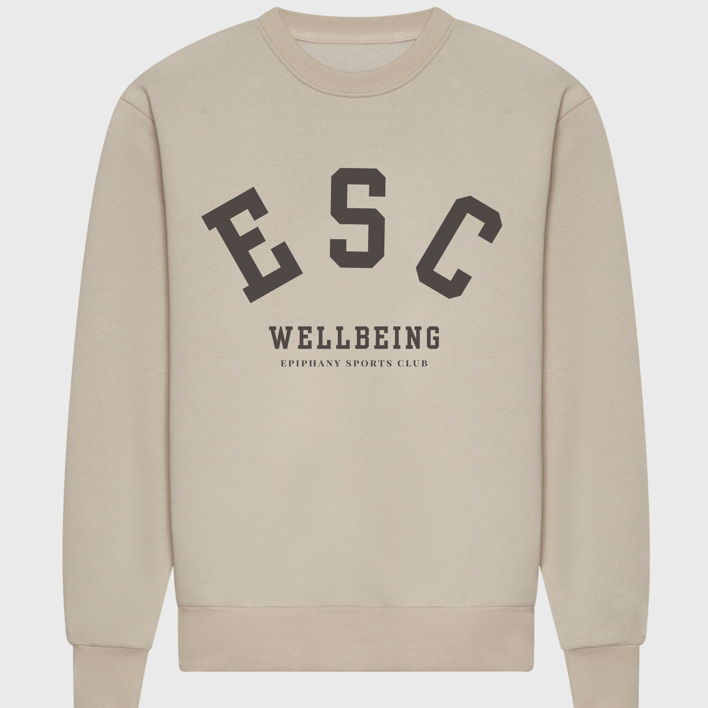 Unisex Sports Club Sweatshirt - Navy Blue/Heather Grey//Stone