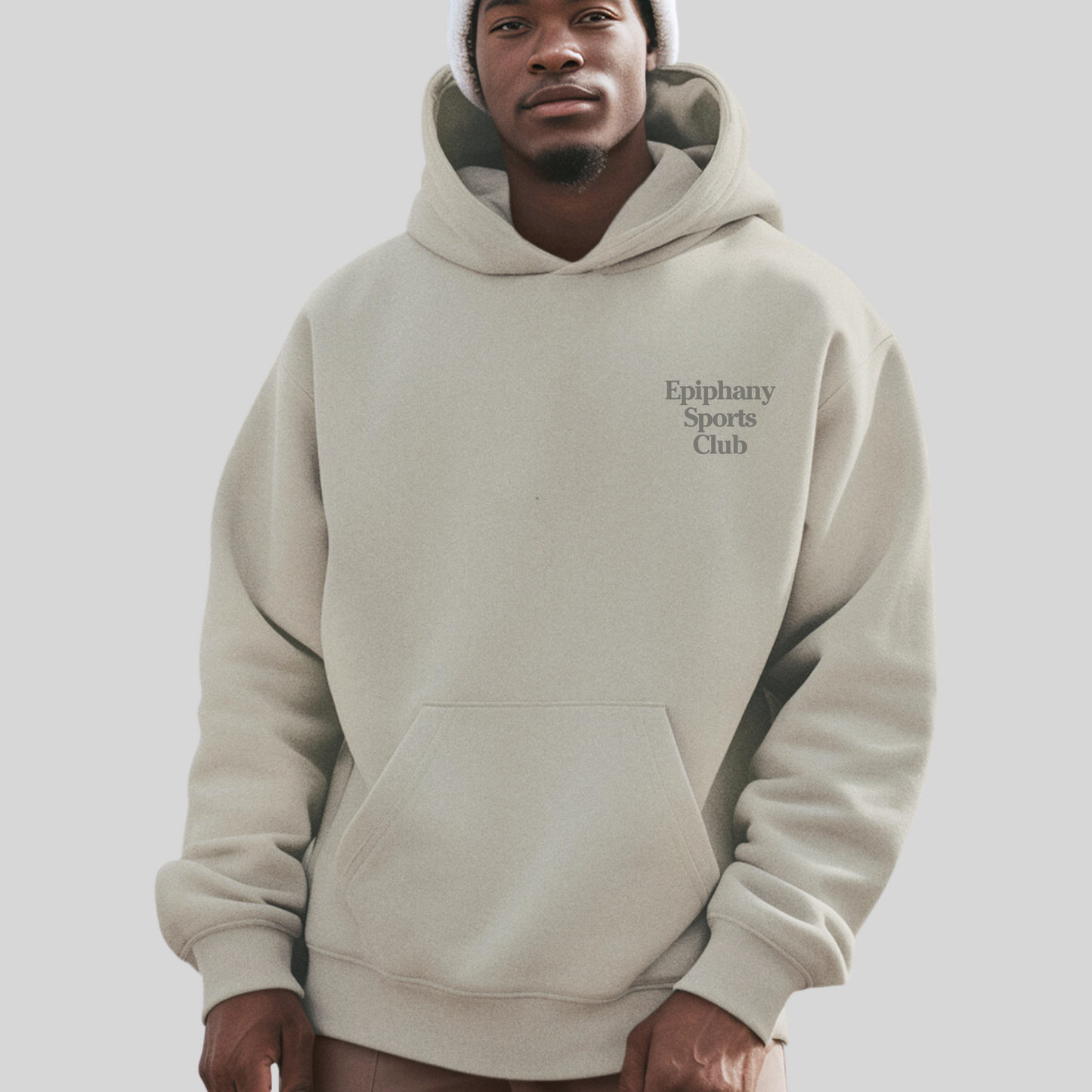 Mens_Beige_Show_up_Hoodie_drop_shoulder_from_The_Epiphany_Sports_Club_Collection