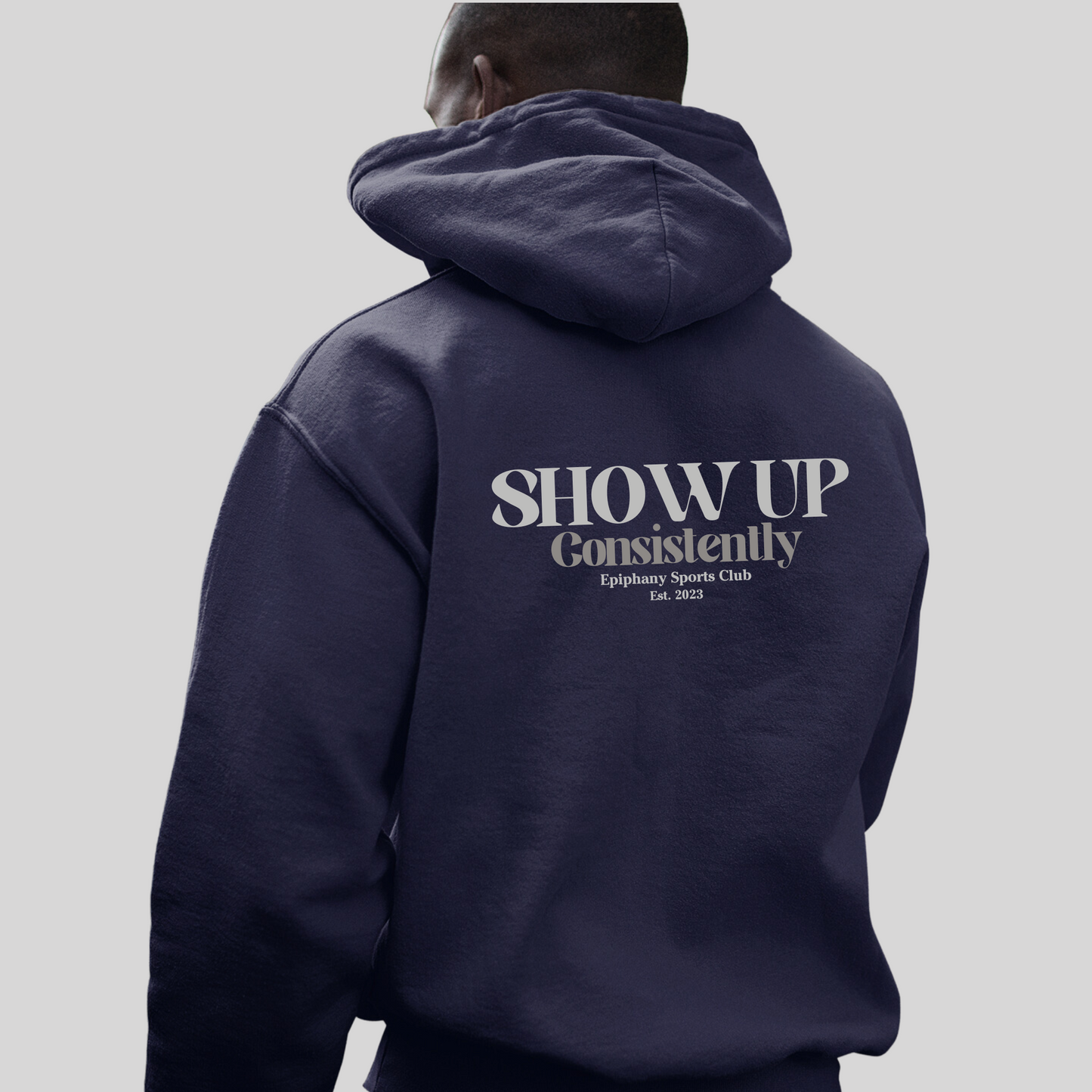 _Navy_back_Show_up_Hoodie_drop_shoulder_from_The_Epiphany_Sports_Club_Collection