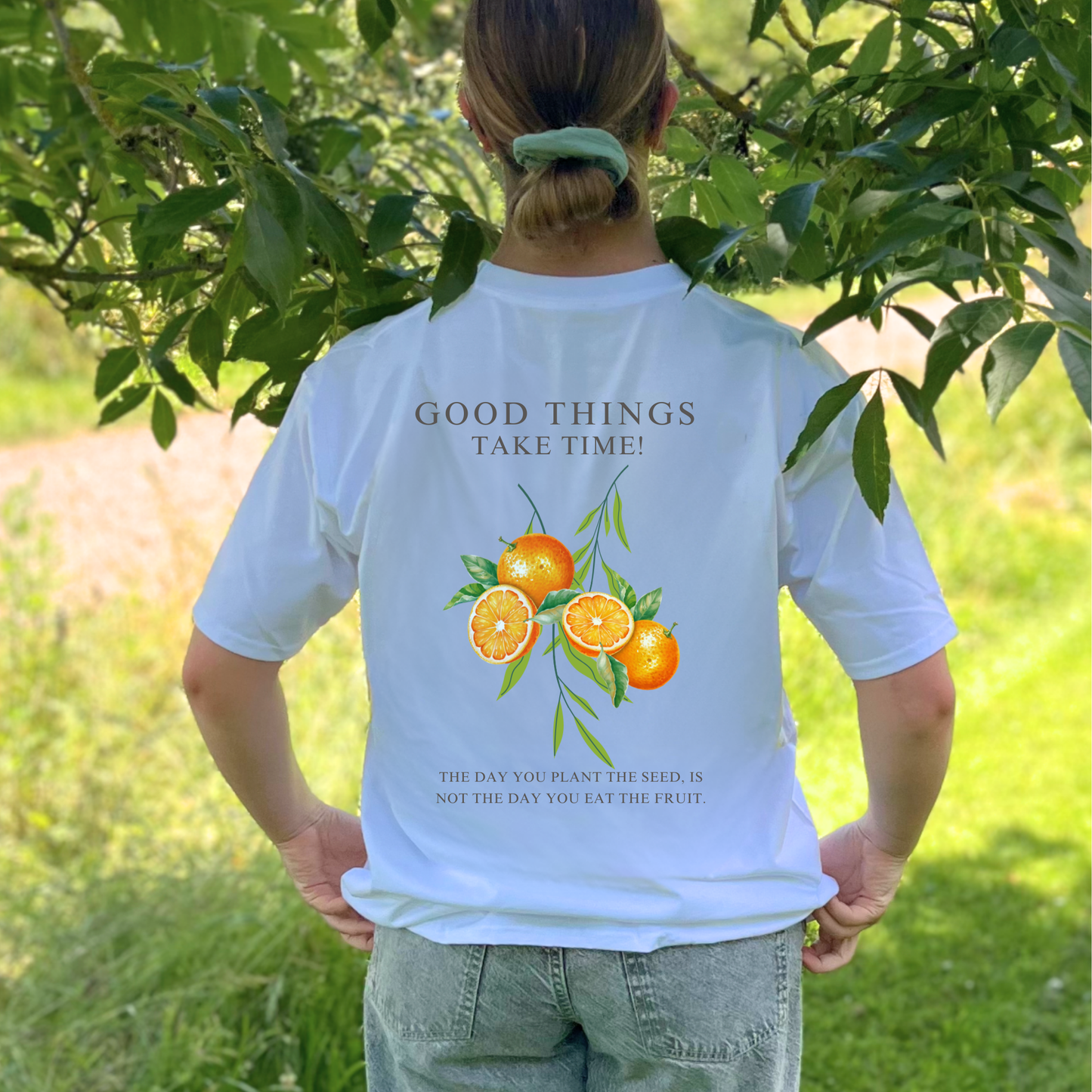 Ladies Orange Affirmation T-shirt