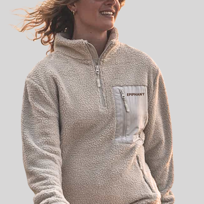 Unisex Sherpa 1/4 Zip fleece