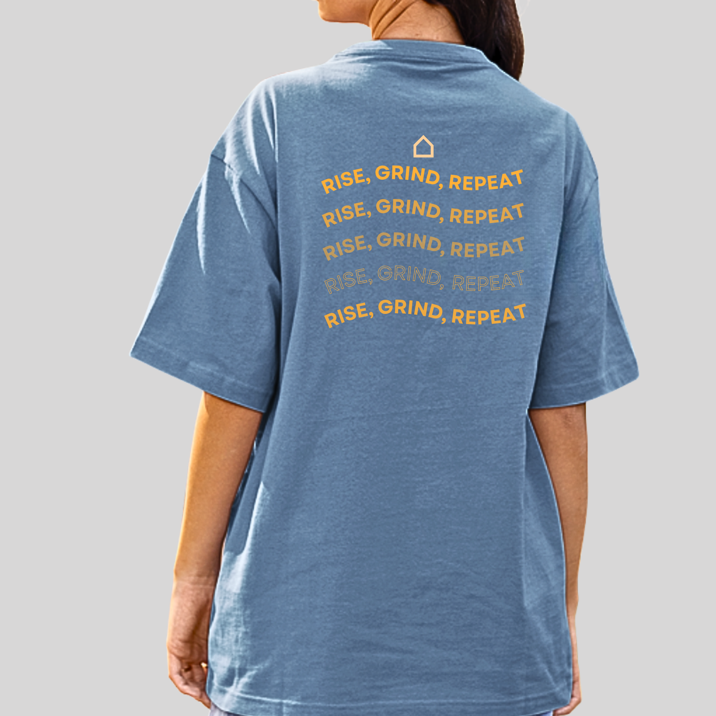 Blue Acid Wash Unit Fitness 6am Club T-shirt