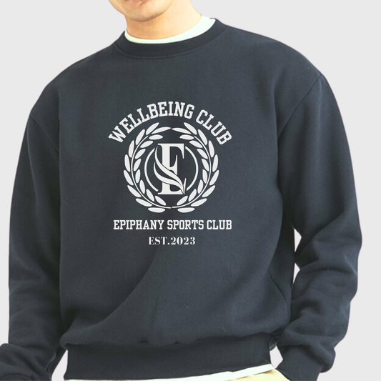 Unisex Crest Sweatshirt - Charcoal/Navy/Heather Grey