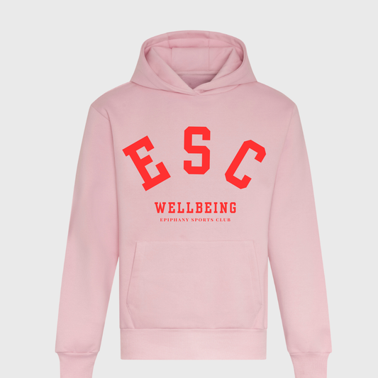 Unisex Epiphany Sports Club Hoodie - Pink/Stone/Navy