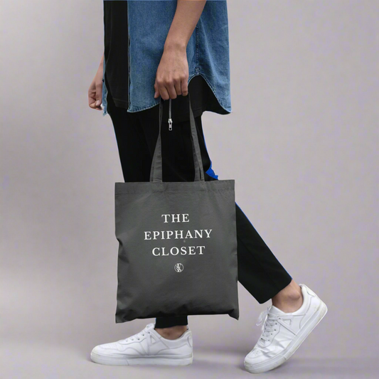 The Epiphany Closet Tote Bag - Charcoal | The Epiphany Closet