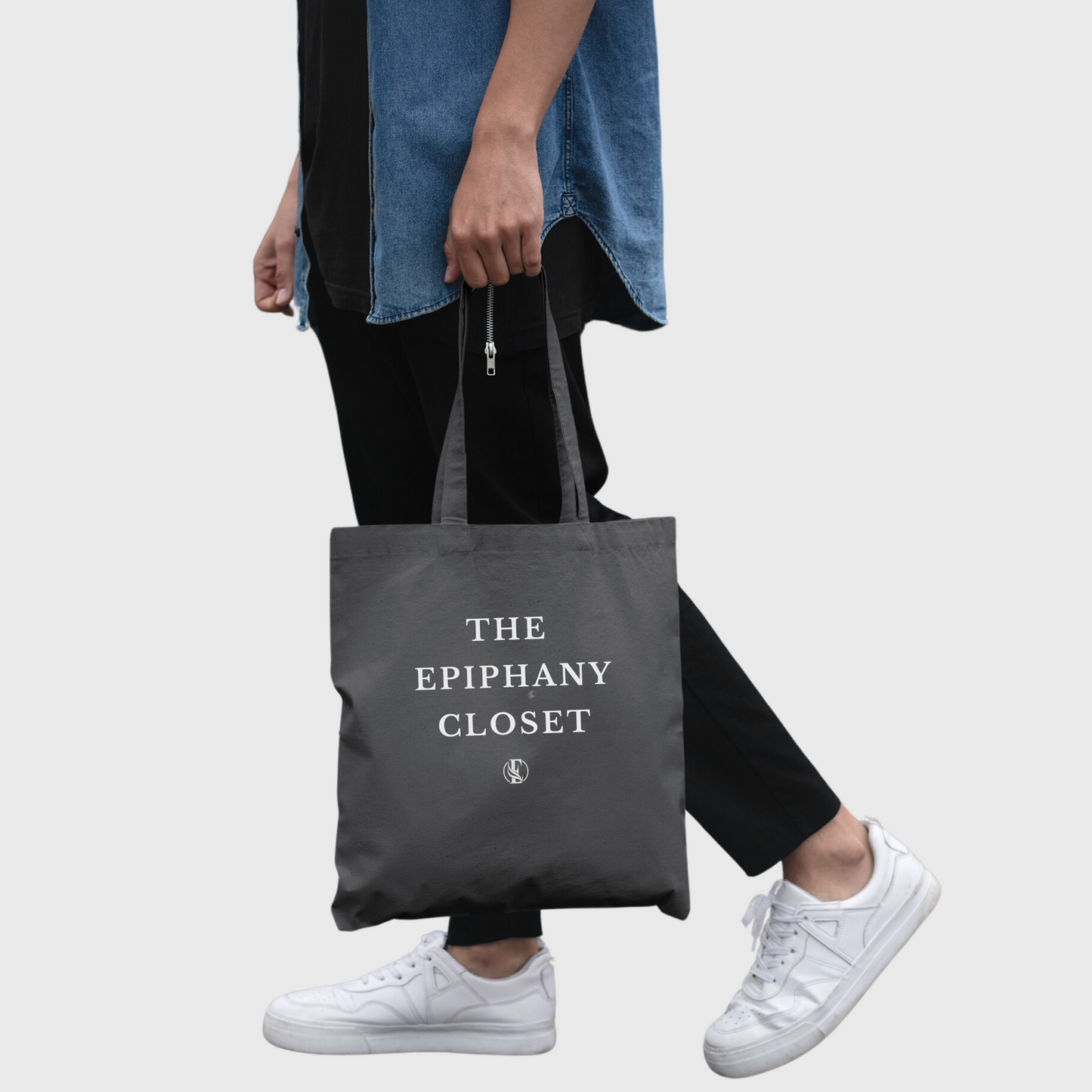 The Epiphany Closet Tote Bag - Charcoal | The Epiphany Closet