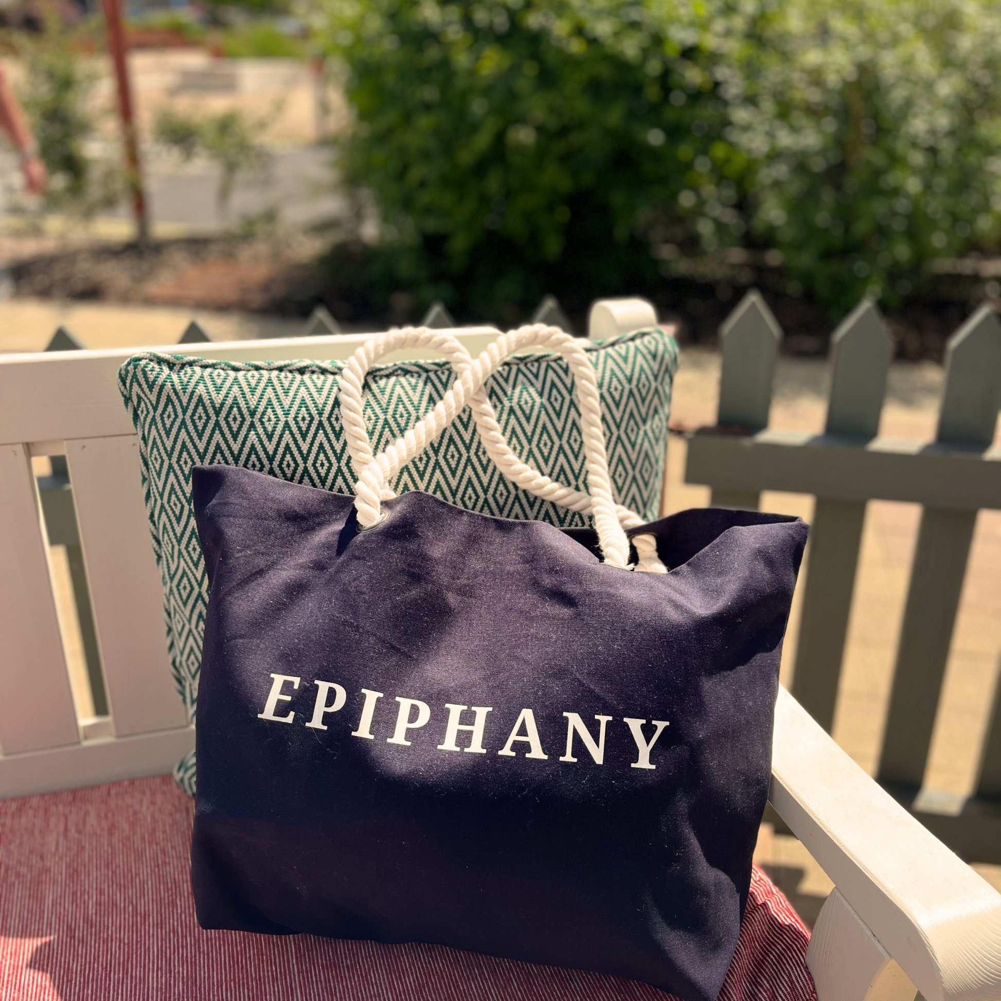 Navy "Epiphany" Nautical Bag | The Epiphany Closet - Summer Bag Ready - The Epiphany Closet