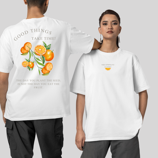 Unisex Affirmation T-shirt - Good Things Take Time" - The Epiphany Closet - The Epiphany Closet