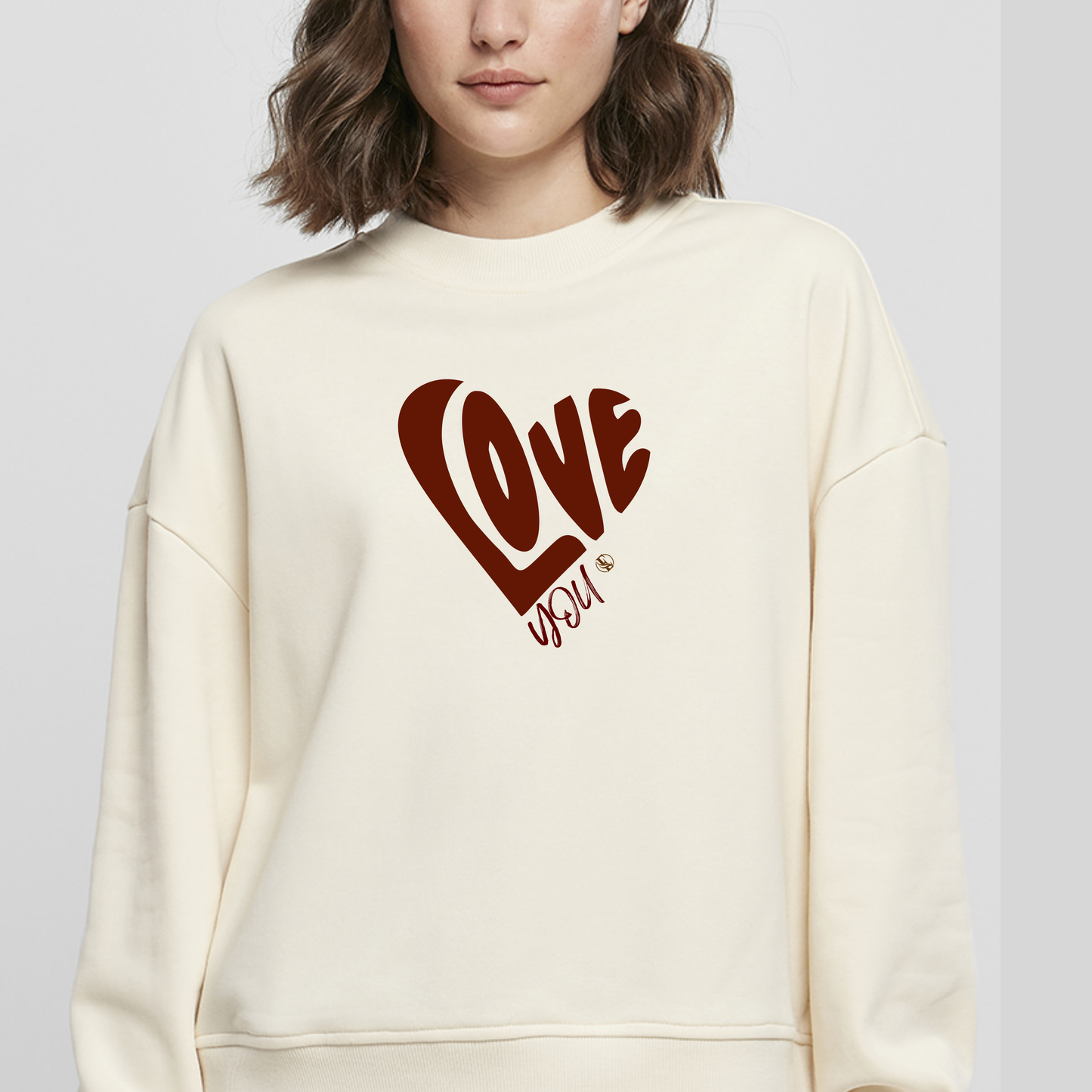 Natural Organic "Love YOU" Sweatshirt