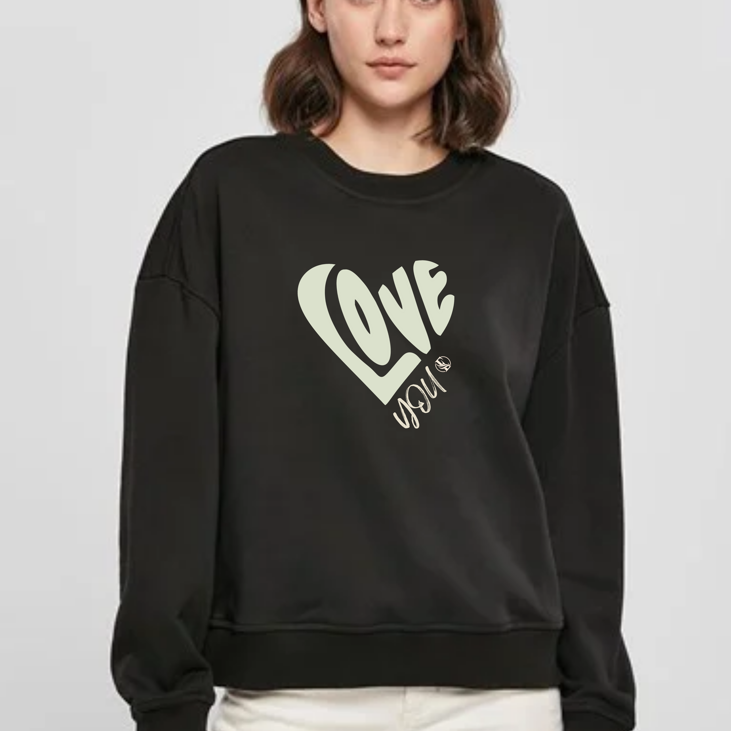 Natural Organic "Love YOU" Sweatshirt