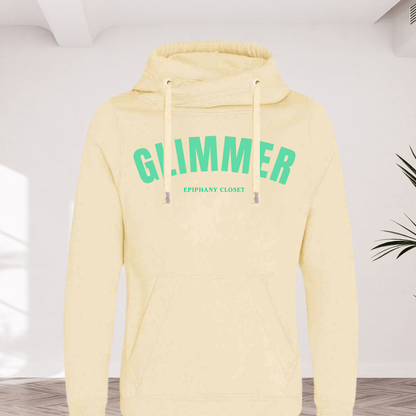 Ladies Glimmer Cross Neck Hoodie