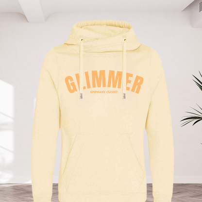 Ladies Glimmer Cross Neck Hoodie