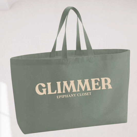 Oversize Glimmer Canvas Tote