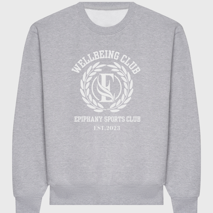Unisex Crest Sweatshirt - Charcoal/Navy/Heather Grey