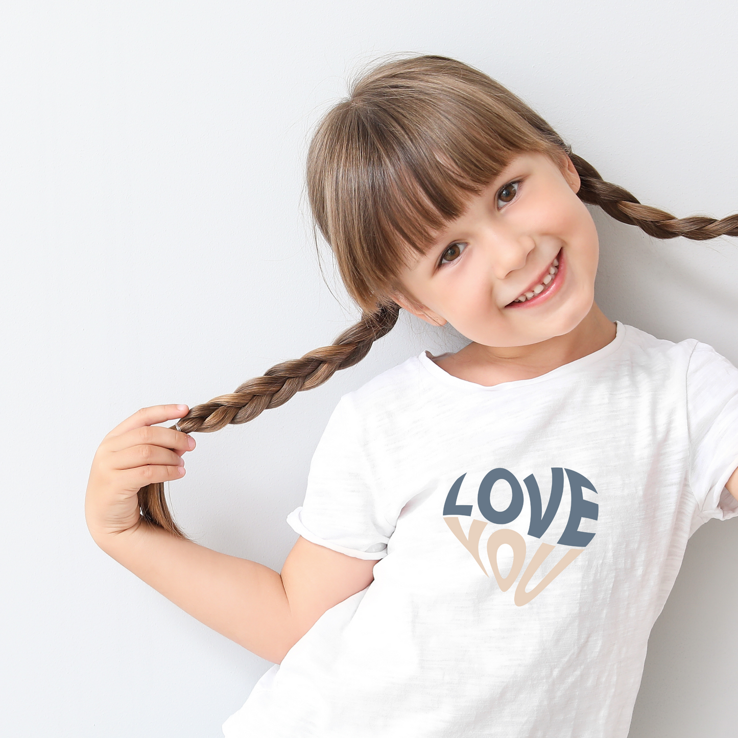 Kids Short Sleeve "Love You" Affirmation T-shirt | The Epiphany Closet - The Epiphany Closet