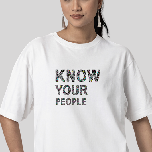 Know Your People Oversized Graphic T-Shirt | The Epiphany Closet