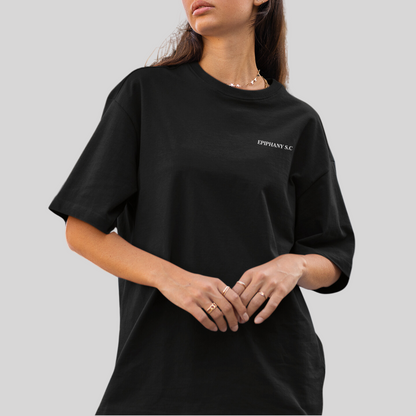 Ladies "Show up Consistently" T-shirt - White/Black |The Epiphany Closet - Wellbeing Clothing With Meaning - The Epiphany Closet