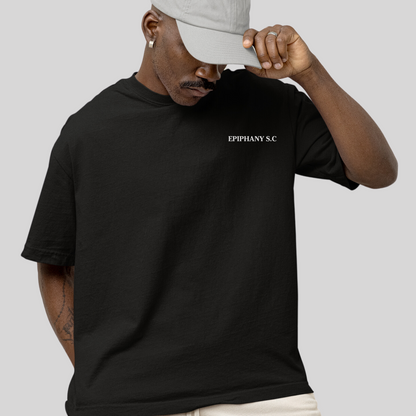 Mens_front_Image_of_Show_Up_T-shirt_black_from_The_Epiphany_Sports_Club_collection_fashion_stylish_and_comfort