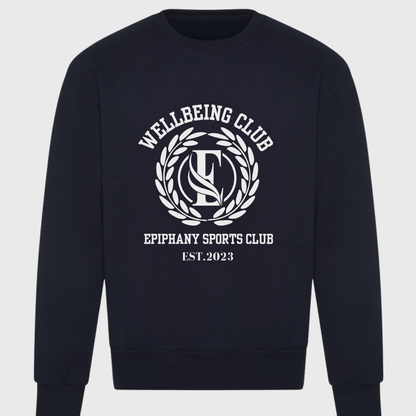 Unisex Crest Sweatshirt - Charcoal/Navy/Heather Grey