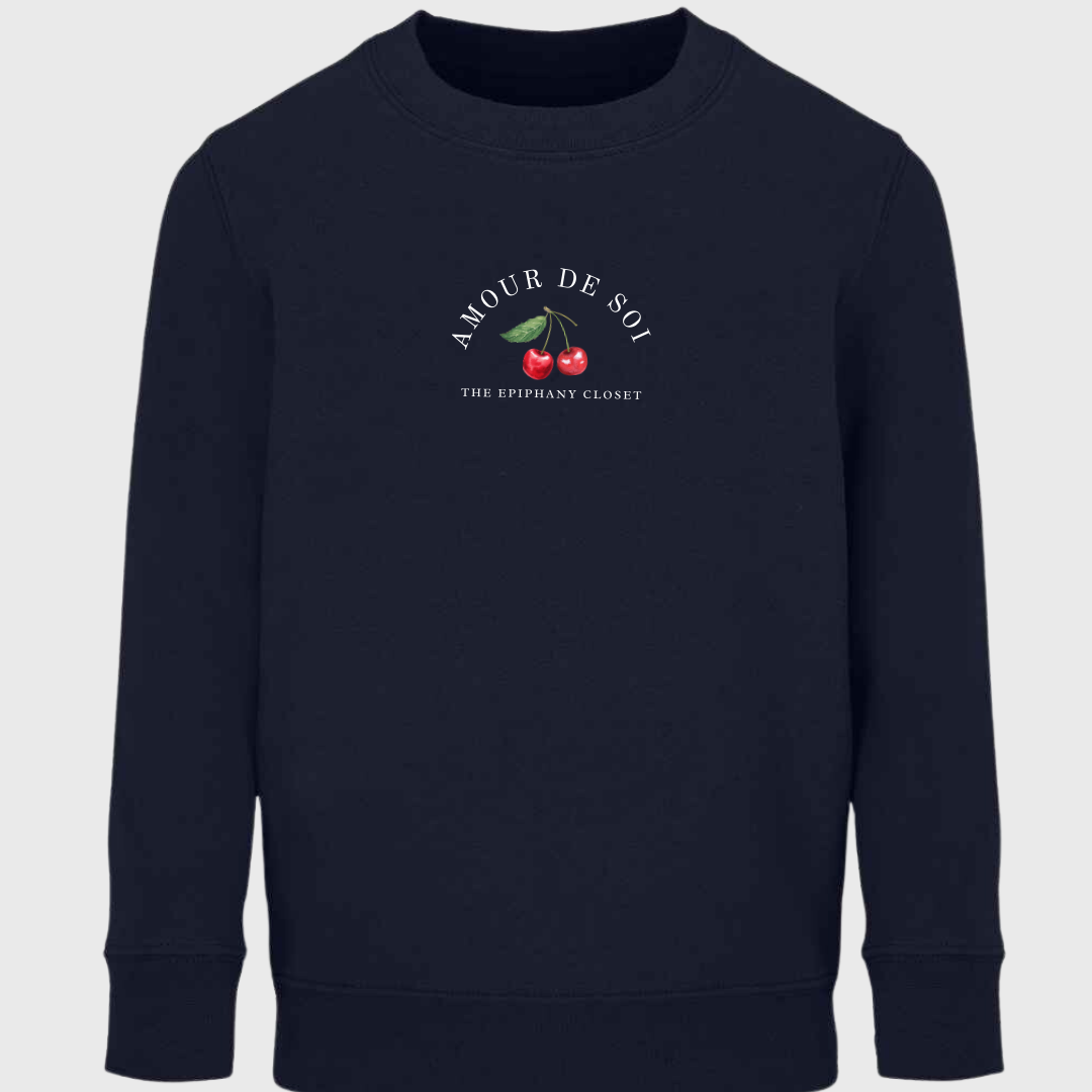 Oversized Self-Love Cherry Sweatshirt | The Epiphany Closet