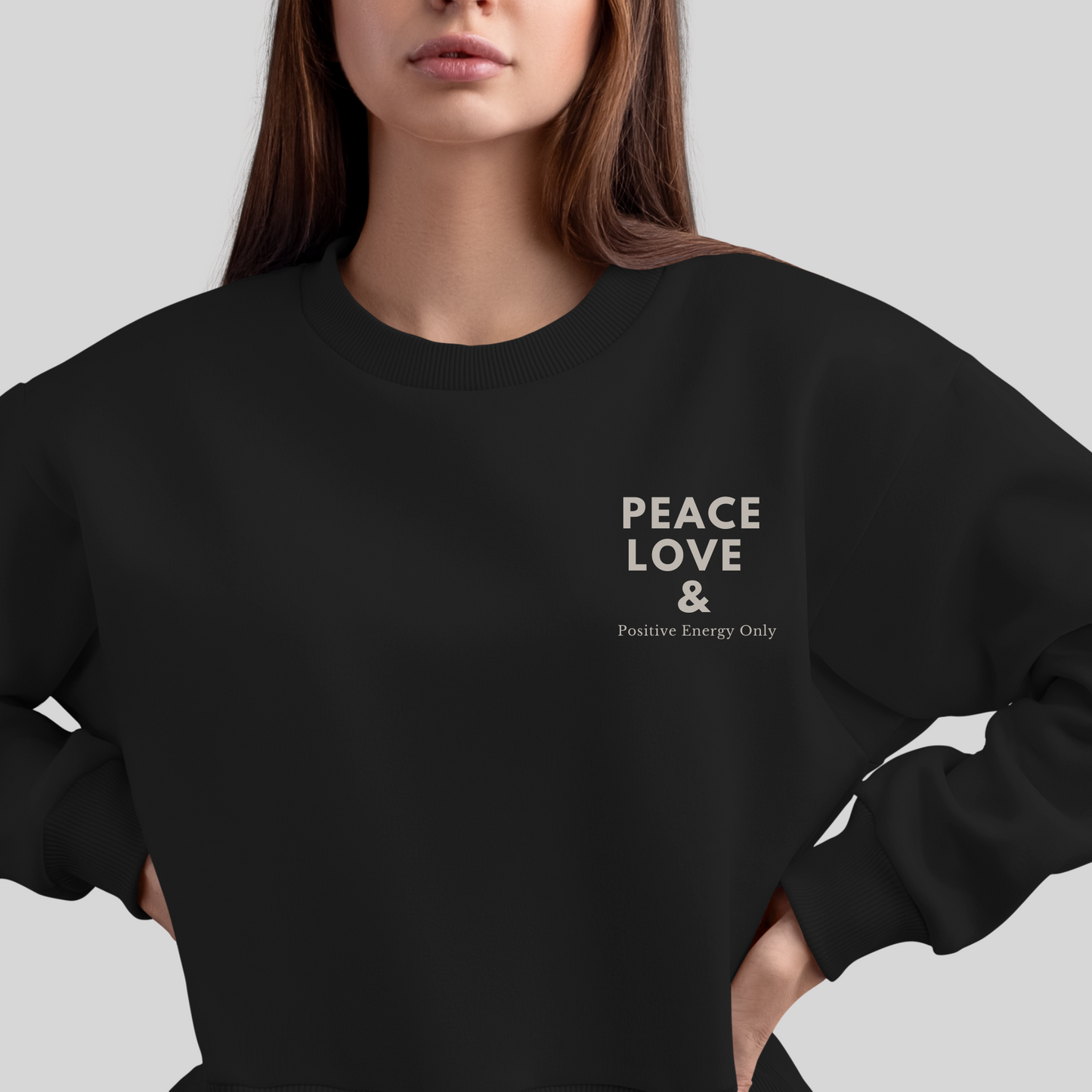 Peace & Love Sweatshirt | The Epiphany Closet