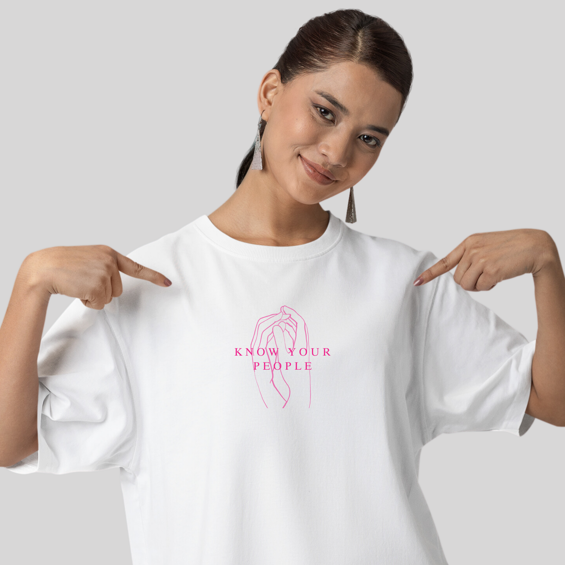 Unisex 'Know Your People' Organic T-Shirt in White | The Epiphany Closet - Wellbeing Clothing With Meaning - The Epiphany Closet