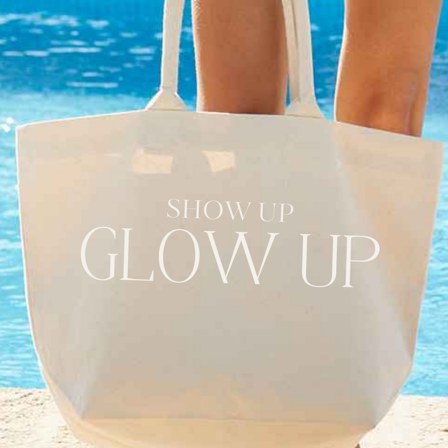 Canvas Beach Bag - Natural | The Epiphany Closet - Summer Bag Ready - The Epiphany Closet