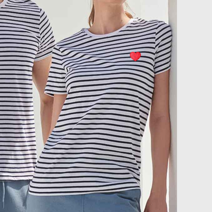 Ladies Striped Casual T-shirt