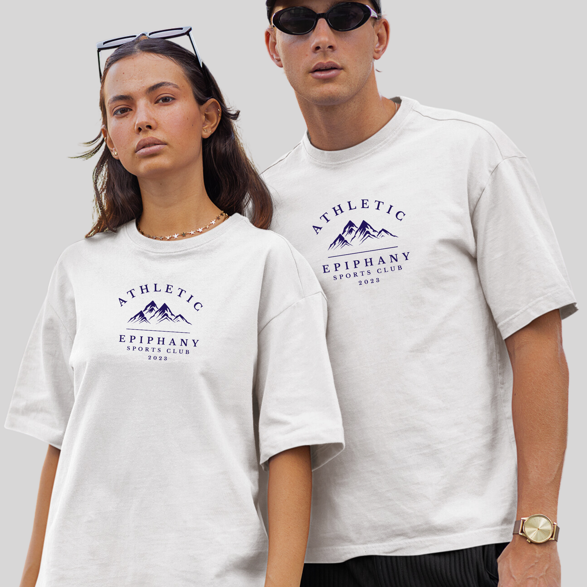 Unisex Athletic t-shirt in white