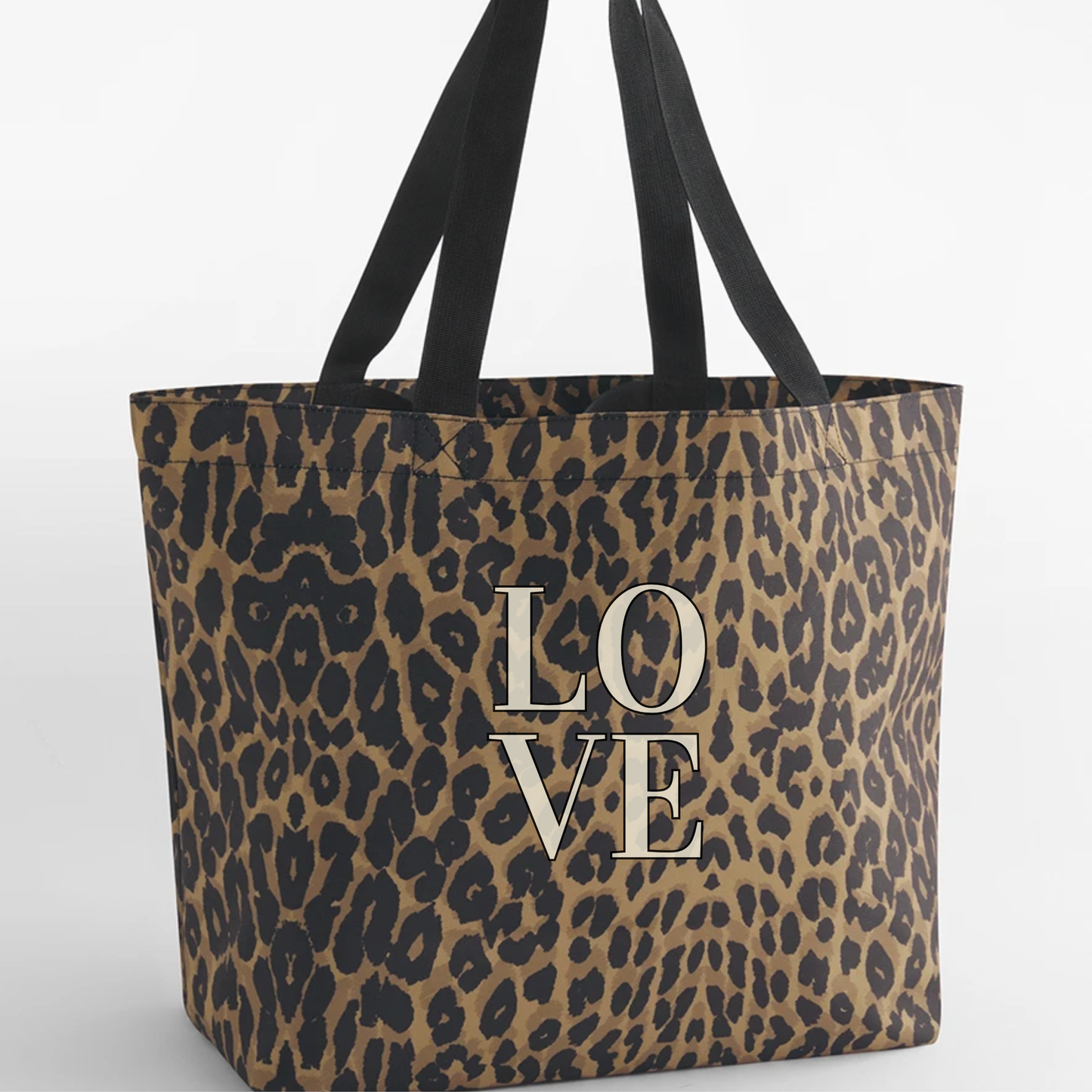Leopard Print Love Carryall Bag