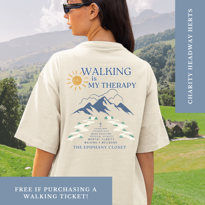 Walking Is My Therapy T-shirt - Raising Money For Charity