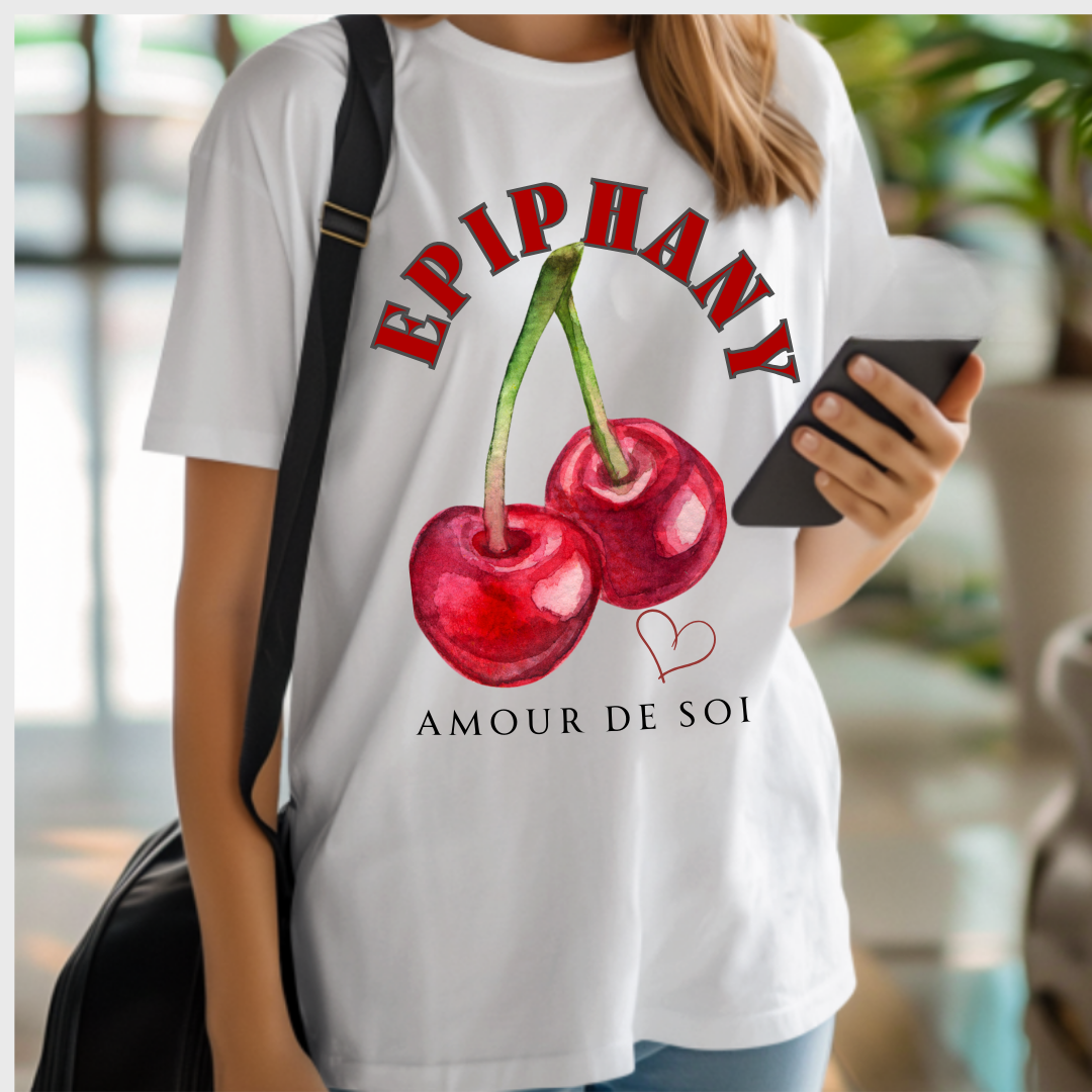 Short Sleeve Cherry Self-Love T-shirt | The Epiphany Closet