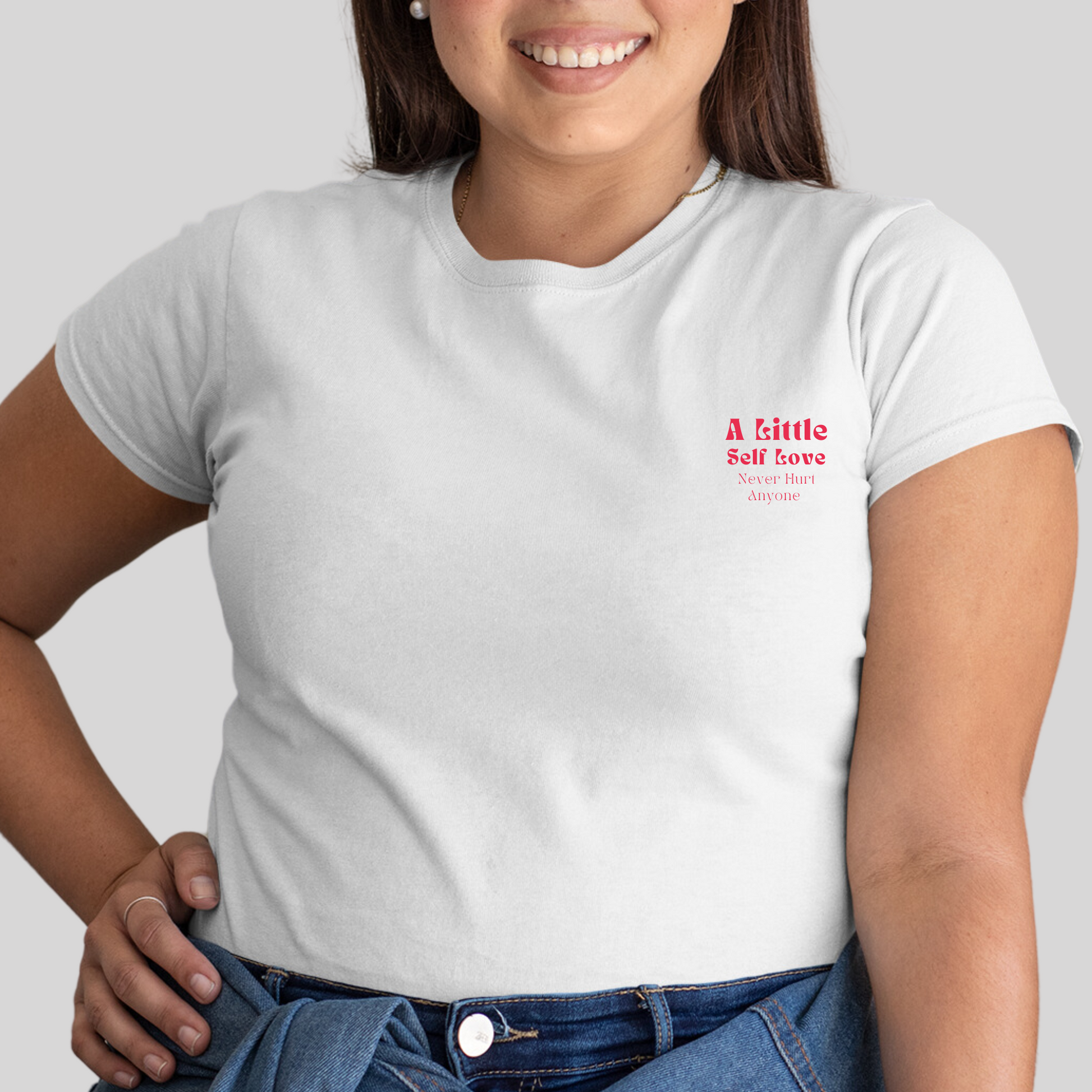 Women's " Self Love" T-Shirt white | The Epiphany Closet - Wellbeing Clothing With Meaning - The Epiphany Closet